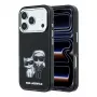 Karl Lagerfeld Karl & Choupette Bodies Sketch Print MagSafe maciņš iPhone 18 Pro Max / 17 Pro Max - Melns