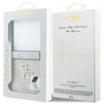 GUESS 4G Big Logo cietais vāciņš Samsung Galaxy Z Flip5 - rozā