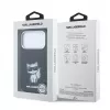 Karl Lagerfeld IML Choupette Body Sketch Print MagSafe maciņš iPhone 18 Pro / 17 Pro - Melns