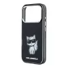 Karl Lagerfeld IML Choupette Body Sketch Print MagSafe maciņš iPhone 18 Pro / 17 Pro - Melns