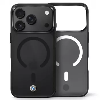 BMW Sign matēts IML un metāla logotips MagSafe maciņš iPhone 18 Pro Max / 17 Pro Max - melns