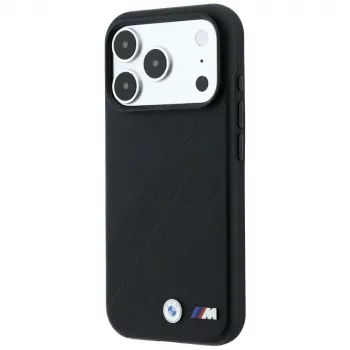 BMW M Tire Track metāla logotipa MagSafe maciņš iPhone 18 Pro Max / 17 Pro Max - Melns