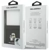 Karl Lagerfeld Karl & Choupette Saffiano Pins maciņš Samsung Galaxy Z Flip5 - Melns