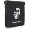 Karl Lagerfeld Karl & Choupette Saffiano Pins maciņš Samsung Galaxy Z Flip5 - Melns