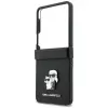 Karl Lagerfeld Karl & Choupette Saffiano Pins maciņš Samsung Galaxy Z Flip5 - Melns