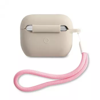 GUESS Vintage silikona maciņš Apple AirPods Pro - pelēks/rozā