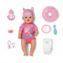 ZAPF CREATION Baby born Emma Click & Play 43cm interaktīvā lelle ar rozā romperu un cepurīti