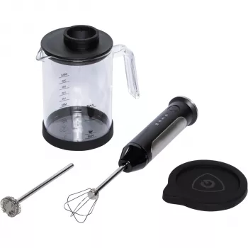 Graef MS 202 Indukcijas piena putotājs, 200 ml putošanai / 350 ml karsēšanai, Nerūsējošais tērauds, Sudraba
