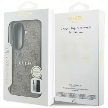GUESS 4G Classic MagSafe maciņš Samsung Galaxy Z Fold 8 Ultra - Brūns