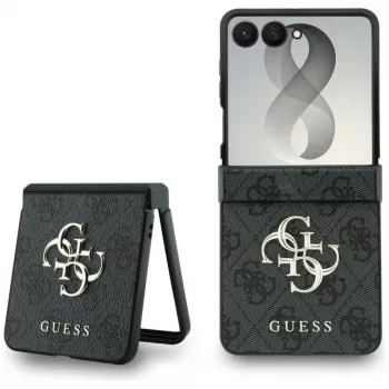 GUESS Big 4G Logo maciņš Samsung Galaxy Z Flip 5 - Melns