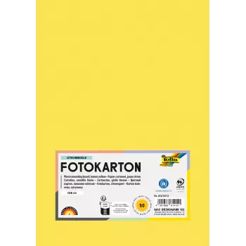 Folia 614/50 12 Dzeltens A4 kartons 300 g/m² 50 loksnes