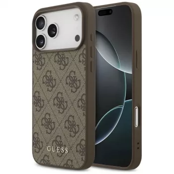 GUESS 4G Classic maciņš iPhone 18 Pro Max / 17 Pro Max - brūns