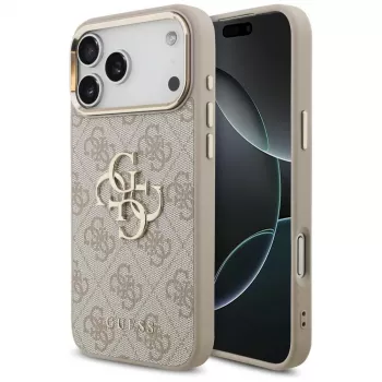 GUESS 4G Big 4G Classic Logo maciņš iPhone 17 Pro Max / 18 Pro Max - Rožu zelts