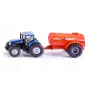 SIKU FARMER New Holland ar Abbey kūtsmēslu cisternu 1:32 mēroga traktors un agregātu komplekts