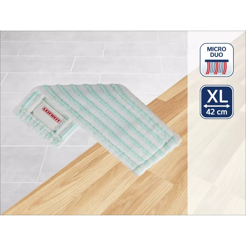 Leifheit Micro Duo rezerves mopas galva tirkīza balta