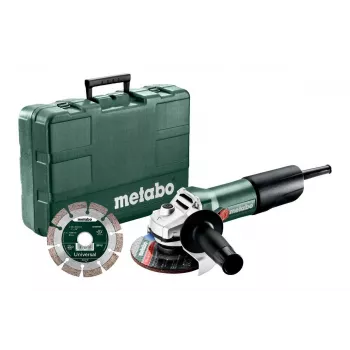 Metabo W 850-125 125 mm leņķa slīpmašīnas komplekts ar dimanta disku un pārnēsāšanas somu