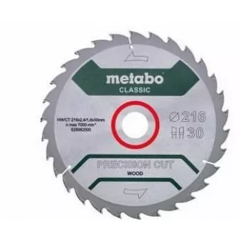 Metabo 628062000 Precision Cut Classic ripzāģa asmens 216mm x 30mm x 40T