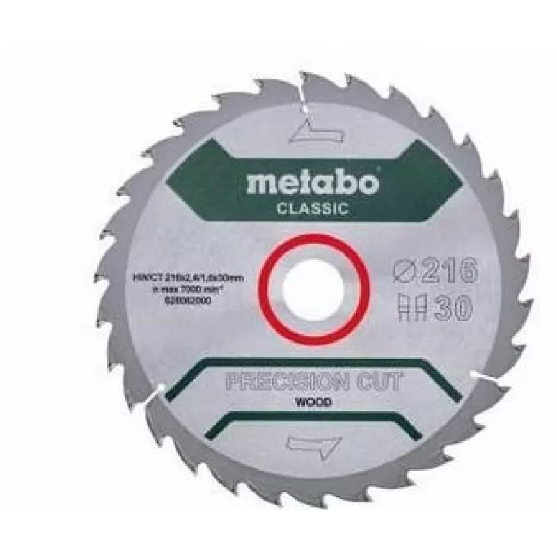 Metabo 628062000 Precision Cut Classic ripzāģa asmens 216mm x 30mm x 40T