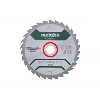 Metabo 628062000 Precision Cut Classic ripzāģa asmens 216mm x 30mm x 40T