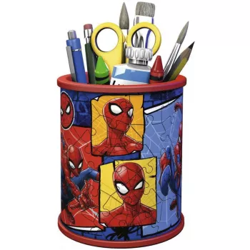 RAVENSBURGER 3D Puzle Pildspalvu Turētājs Spider-Man - 54 Gabali, Oficiāls Marvel, Easy Click