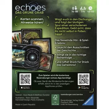 Ravensburger echoes Das grüne Grab Audio Mistērijas spēle