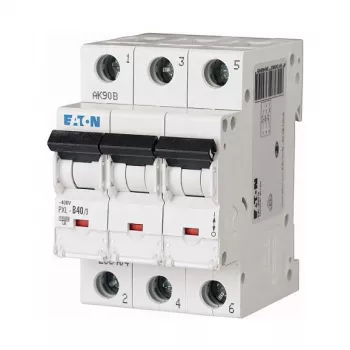 EATON PXL-C40/3 Miniatūrais slēdzis (MCB), 3 polu, 40 A, C līkne, 10 kA, 230/400 V AC