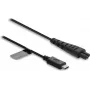 Delock USB Type-C™ uzlādes kabelis 5 V elektriskajiem skuvekļiem, saderīgs ar Remington HC4250, MB4200, MB6850 sēriju – 1,2 m rezerves kabelis, melns