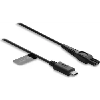 Delock USB Type-C lādēšanas kabelis 15 V elektriskajiem skuvekļiem, saderīgs ar Philips OneBlade Pro 360 HQ7 HQ8 HQ9 sēriju, nomaiņas kabelis 1 m