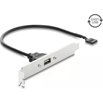 Delock USB 2.0 Slot Bracket ar 1 x EASY USB Type-A portu