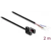 Delock Dakšveida gaismas barjera 5 mm, tips R, ar 4 atvērtiem kabeļa galiem, NPN, L/D pārslēdzama, 2 m