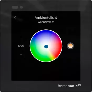 Homematic IP Glasdisplay - plus (HmIP-WGD-PL) viedās mājas skārienjutīgs vadības displejs