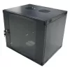 LogiLink 19 inch sienas stiprinājuma vienas sekcijas skapis 6U, plakanā iepakojumā, melns (RAL 9005)