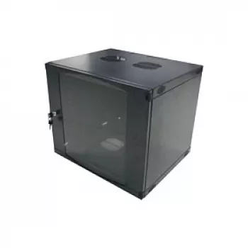 LogiLink 19 inch sienas stiprinājuma vienas sekcijas skapis 6U, plakanā iepakojumā, melns (RAL 9005)