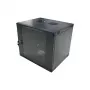 LogiLink 19 inch sienas stiprinājuma vienas sekcijas skapis 6U, plakanā iepakojumā, melns (RAL 9005)
