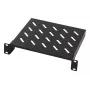 LogiLink 10 inch konsoles plaukts 200 mm 1U melns