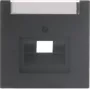Busch-Jaeger future® linear Centrālais vāciņš 1-vietīgs UAE/IAE ar marķējuma lauku, Studio White
