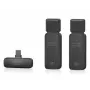 Behringer SMART MIC 2 bezvadu viedtālruņa mikrofona sistēma ar Lightning, USB-C un 3,5 mm savienojumu, 2,4 GHz digitālo, omnidirekcionālo kondensatora mikrofonu, līdz 100 m darbības rādiusu, 7 h akumulatoru, iekļauts lavalier ieeja, vēja aizsargs un pārnē