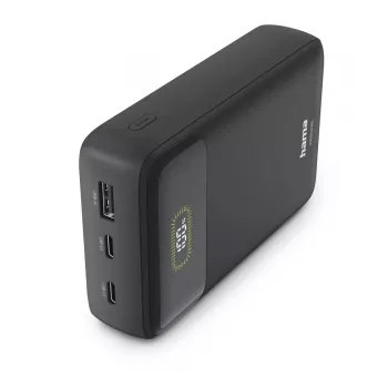 Hama Power Pack PD20 20W 20000 mAh Power Bank ar 2x USB-C, USB-A, antracīta krāsā