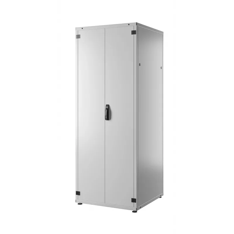 EFB PRO-4288GR.G1S2 42U 19 inch tīkla skapis, pelēks RAL 7035, 800x800x2000 mm, rūdīta stikla priekšējās durvis