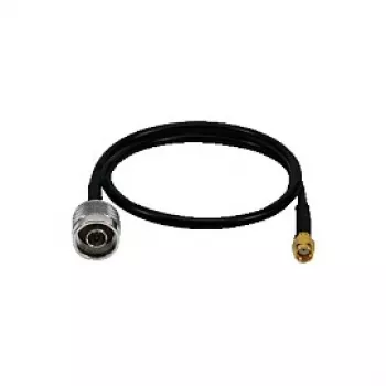 LogiLink WL0104 WLAN pagarinātāja kabelis, N-Type uz RP-SMA, 0,5 m, melns