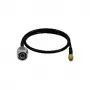 LogiLink WL0104 WLAN pagarinātāja kabelis, N-Type uz RP-SMA, 0,5 m, melns