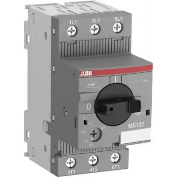 ABB MS132-0.4 Motoraizsardzības slēdzis, 0,25-0,4 A, 3 polu, 690 V AC, 100 kA, termomagnētiskais, DIN sliedei