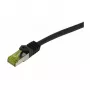 Synergy21 CAT6A S/FTP Patch kabelis RJ45, 500MHz, 20m, melns, TPE/LSZH, iekštelpām/ārā, UV/ūdens/eļļas izturīgs, AWG26, CAT7 izejmateriāls