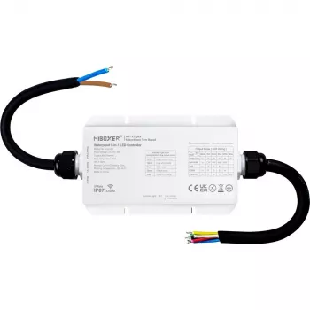 Miboxer LS2-WP Ūdensizturīgs IP67 5-in-1 LED Kontrolieris 2.4G RF (12-24V, 6A/CH, 240W Max)