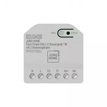 JUNG HOME Puck Power DALI-2 regulējamās baltās gaismas vadības bloks BTPDSTEB2U