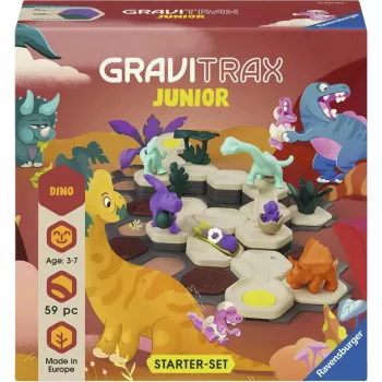 RAVENSBURGER GraviTrax Junior Starter Set S Dino - 102 daļu lodīšu trase bērniem no 3 gadiem