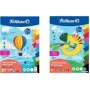 Pelikan Konstrukcijas papīra bloks DIN A3, 10 loksnes, 10 dažādas krāsas, 120 g/m², līmēts no augšas