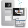 ABB Welcome Basic 2-vadu video domofona komplekts divu ģimeņu mājai, 4,3 inch monitors, balts
