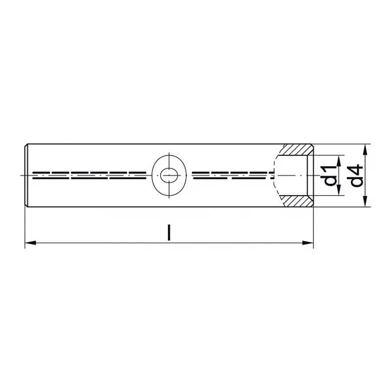 Klauke 228R Alumīnija presēšanas savienotājs 95 mm² gofrēšanas savienotājs