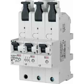 EATON LSHU-E50/3-KL Galvenās līnijas aizsardzības slēdzis, 50 A, 3 polu, 230/400 V AC, raksturlīkne E, selektīvs